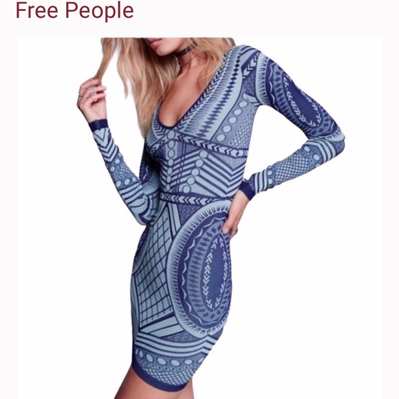 Free People Not An Illusion Stretch Bodycon Dress XS/S - Picture 1 of 11